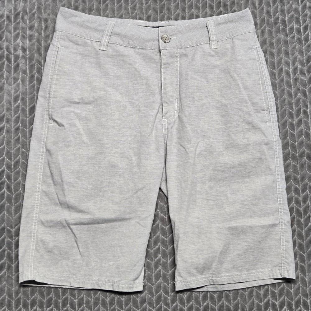 BKE Lakeside Mens Standard Fit Grey Hybrid Shorts Size 31 Stretch Heathered